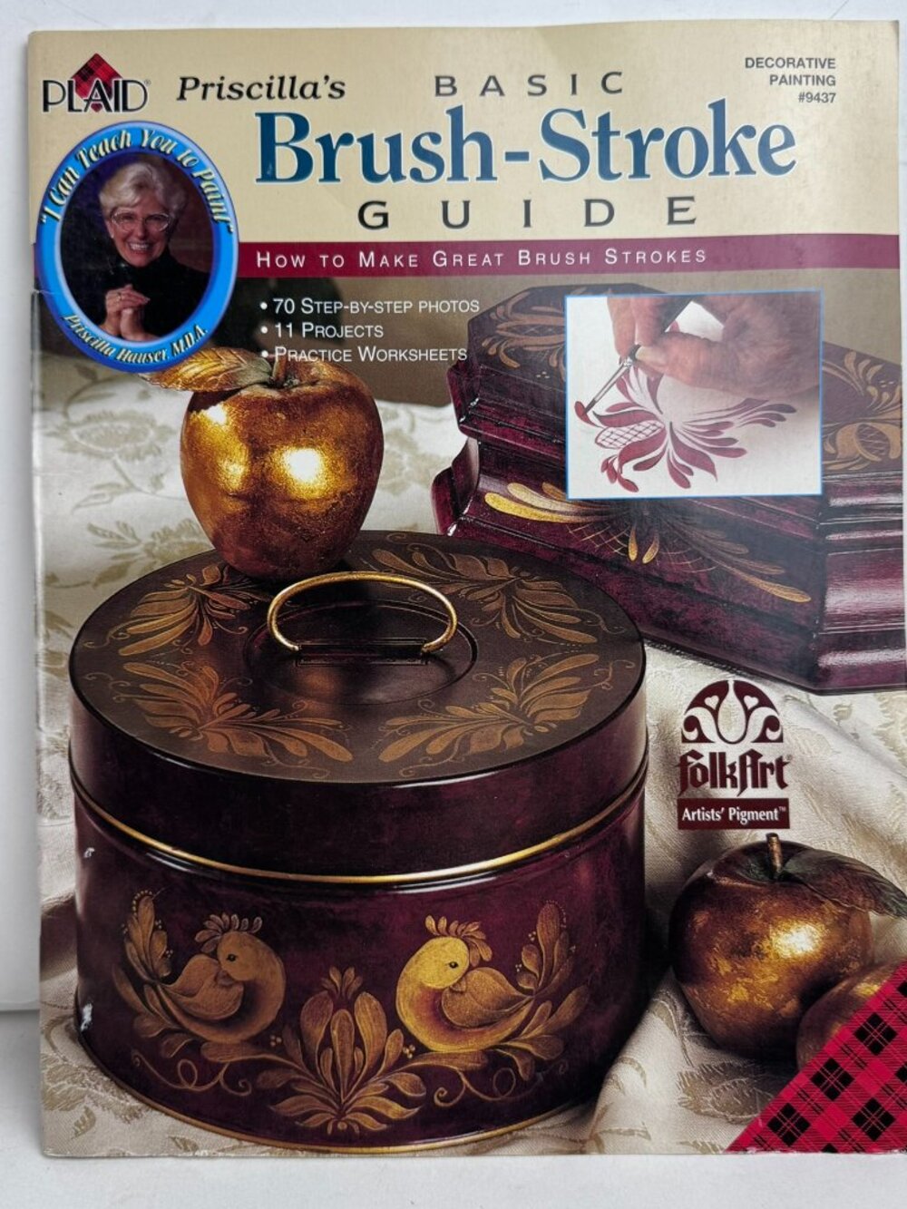 Plaid Priscilla Hauser Basic Brush-Stroke Guide Decorative Painting Book #9437